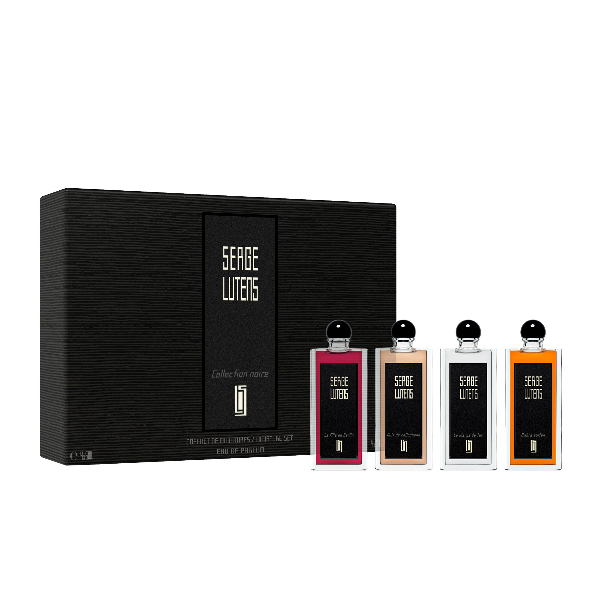 Collection noire miniature set 4x5ml