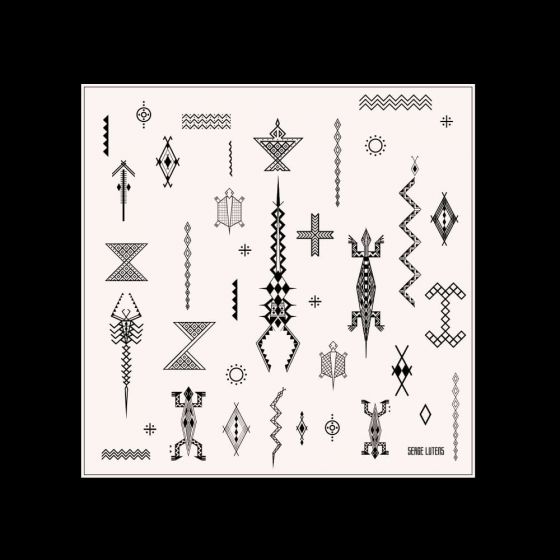 Foulard Signes berbères 260 x 240 x 10 mm Serge Lutens